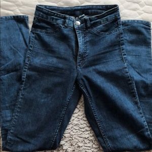 High Waisted Long Jeans